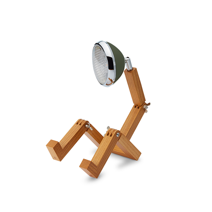 Mini Mr. Wattson tafellamp, Army groen