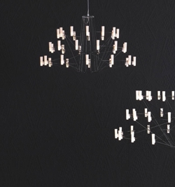 Coppelia kroonluchter small, zwart