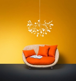 Heracleum III hanglamp small, wit