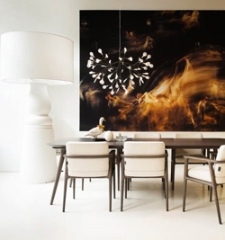 Heracleum III hanglamp groot, nikkel