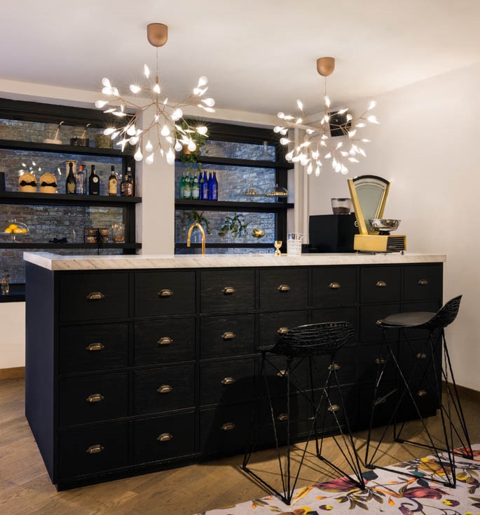 Heracleum III hanglamp small, koper