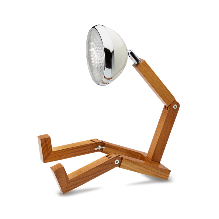 Mr. Wattson tafellamp, Vintage wit