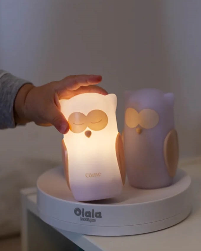 Nachtlamp Trio Uil, wit