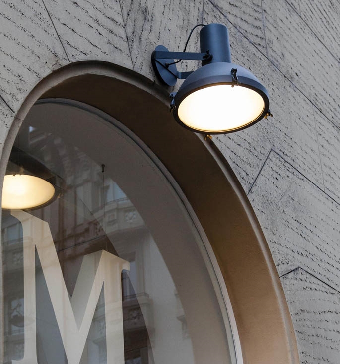 Projecteur 365 Outdoor wandlamp, blauw