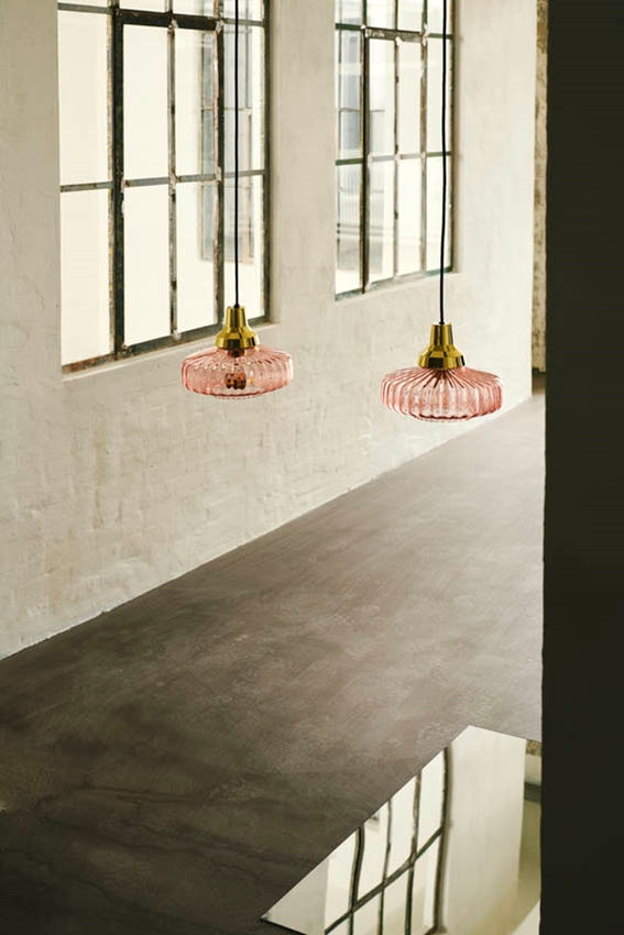 New Wave Optic hanglamp, roze