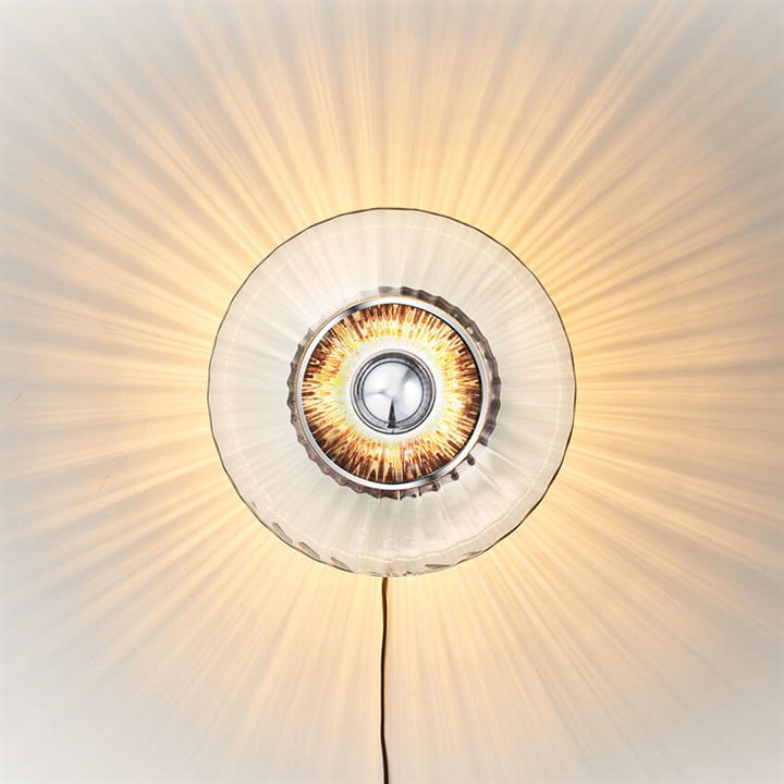 New Wave Optic wandlamp, clear