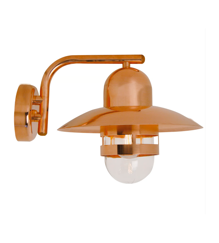 Nibe buiten wandlamp, koper - seaside