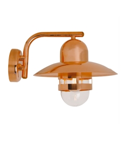 Nibe buiten wandlamp, koper - seaside