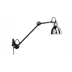 Lampe Gras No 222 wandlamp, zwart/chroom