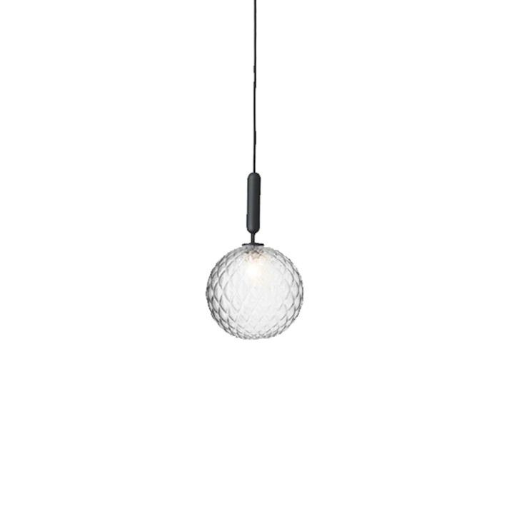 Miira 1 Large hanglamp, grijs/helder