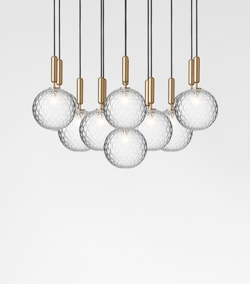 Miira 13 Large hanglamp, optic/messing