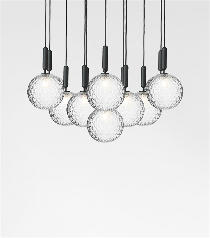 Miira 13 Large hanglamp, optic/rock grey
