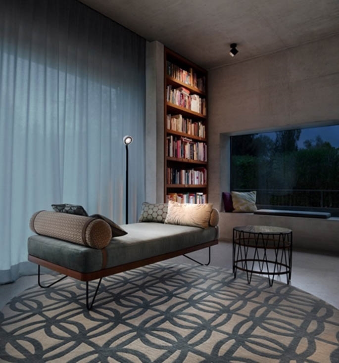 Occhio Lei Lettura vloerlamp, zwart