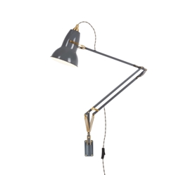 Original 1227 messing/grijze wandlamp