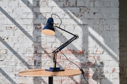 Original 1227 tafellamp, messing/blauw