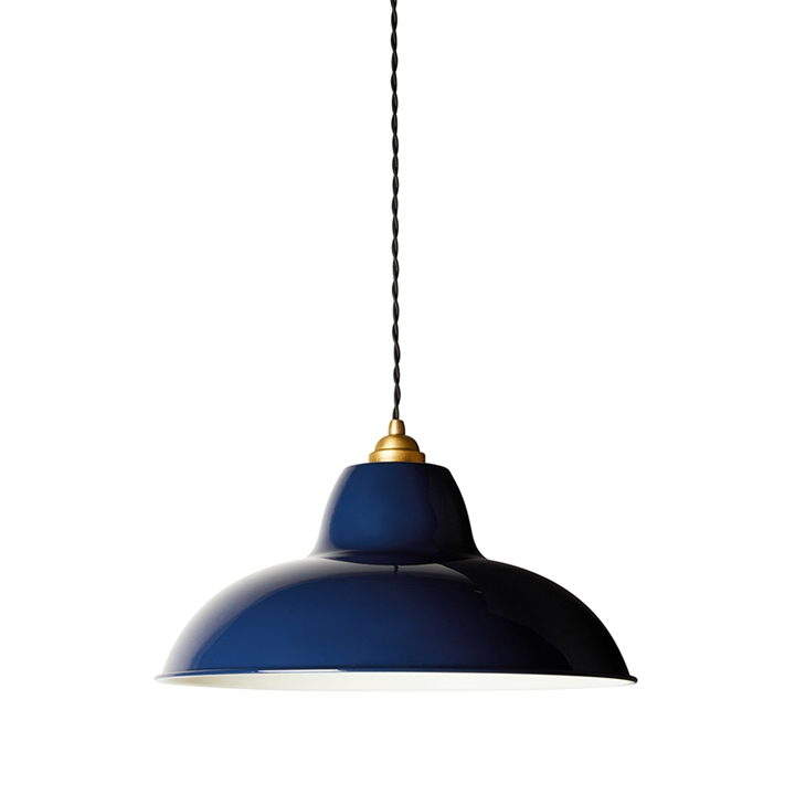 Original 1227 Midi Wide hanglamp, messing/blauw