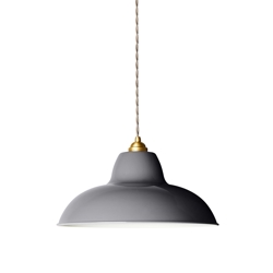 Original 1227 Midi Wide hanglamp, messing/grijs