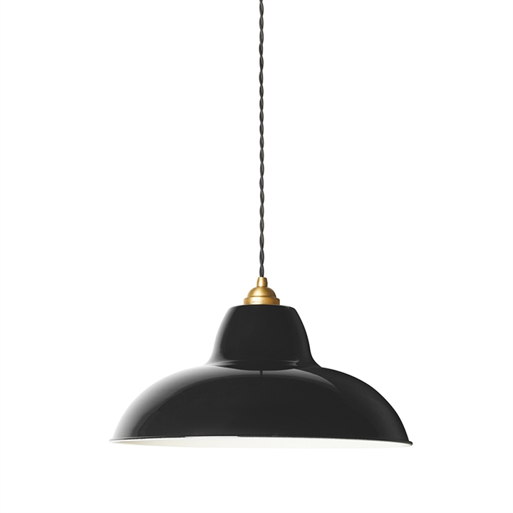 Original 1227 Midi Wide hanglamp, messing/zwart