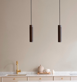 Thorup Copenhagen Patrone hanglamp, zwart-bruine messing, 300 mm