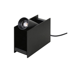 Plint vloerlamp / spot 2700K, zwart