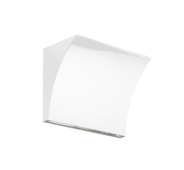 Pochette Up/Down Wandlamp LED, Glanzend wit