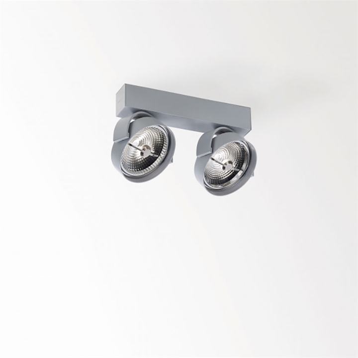 Rand 211 LED DIM8 plafondspot, alu-grijs