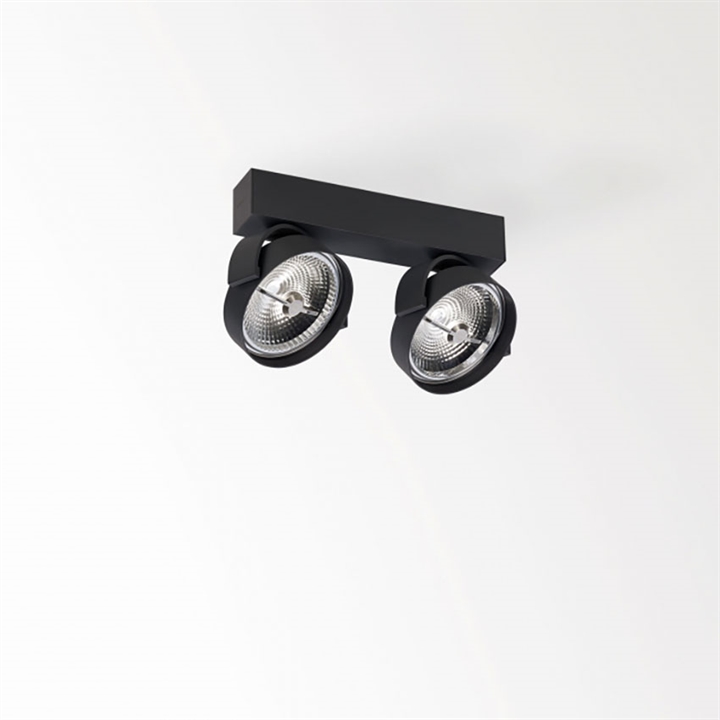 Rand 211 LED DIM8 plafondspot, zwart