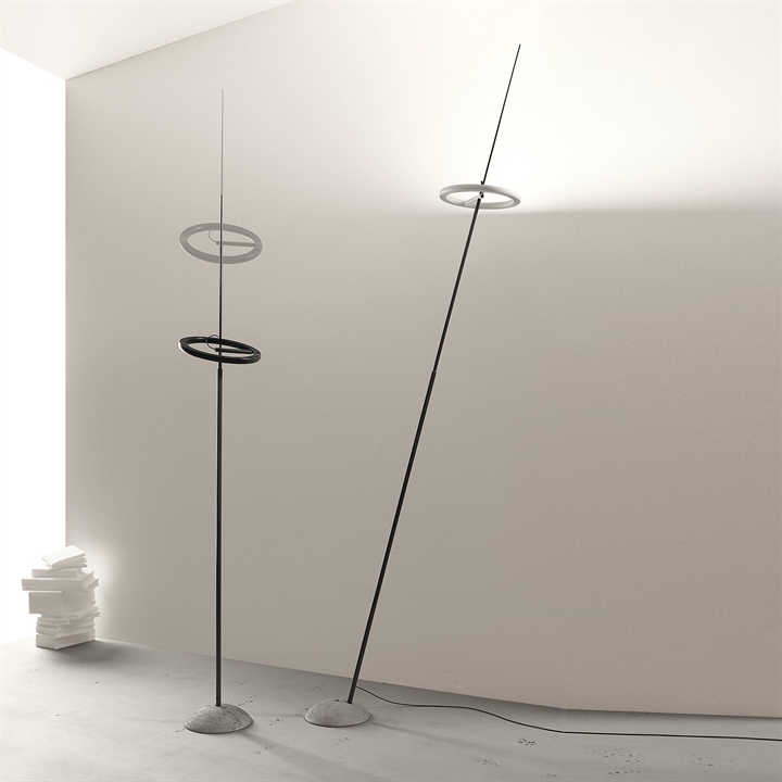 Ringelpiez vloerlamp, zwart