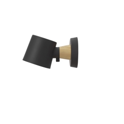 Rise wandlamp hardwired, Zwart