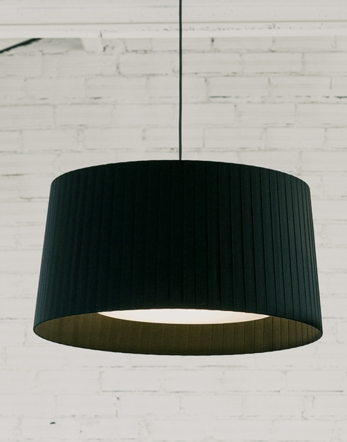 GT6 hanglamp Ø45, zwart m/zwart ophangsysteem