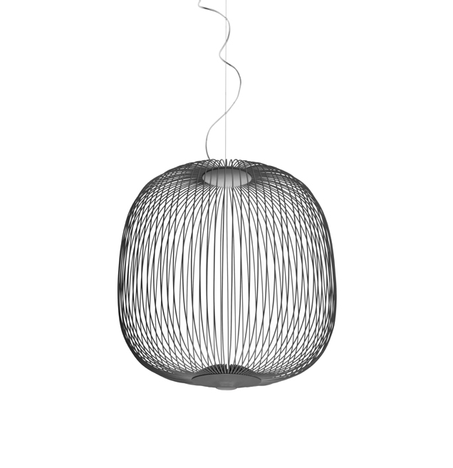 Spokes 2 hanglamp dimbaar, Grafiet