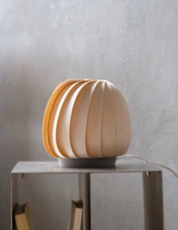 ST906 Mini tafellamp, berk/natuur, 18 x 18 cm