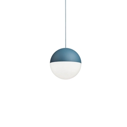 String Light sphere hanglamp 12m m/dimmer, blauw