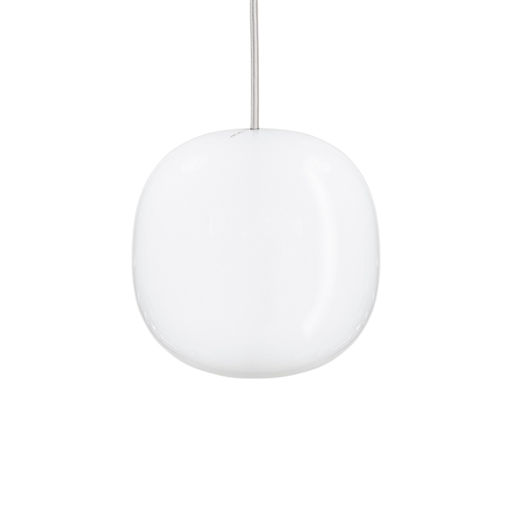 Superkube 150P hanglamp, opaal/witte kabel