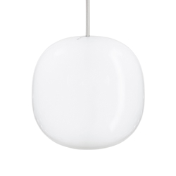 Superkube 200P hanglamp, opaal/witte kabel