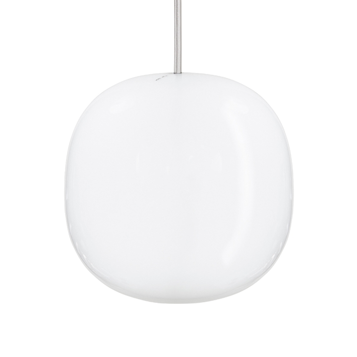 Superkube 200P hanglamp, opaal/witte kabel