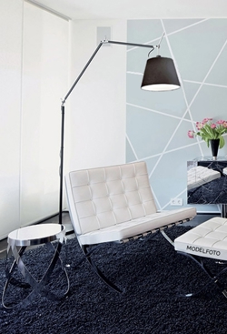 Tolomeo Mega Terra zwart, Ø36