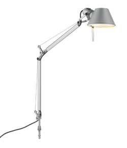 Tolomeo Mini tafellamp, aluminium tafelklem