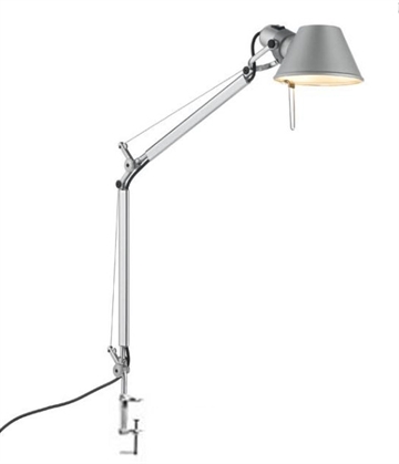 Tolomeo Mini tafellamp, aluminium met tafelklem