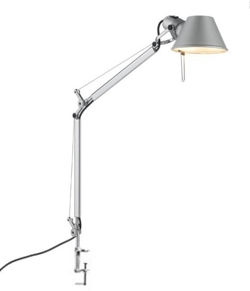 Tolomeo Mini tafellamp, aluminium met tafelklem