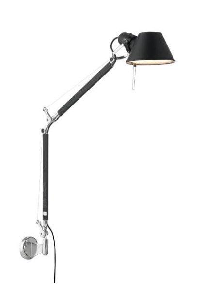 Tolomeo Mini Parete / Wandlamp, zwart