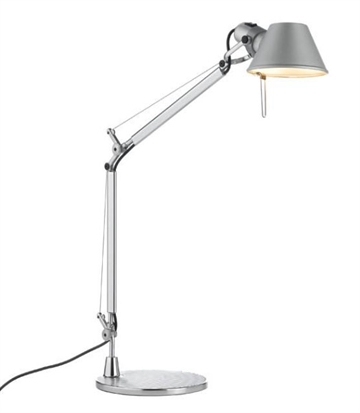 Tolomeo Mini tafellamp, aluminium met voet