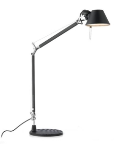 Tolomeo Mini tafellamp, zwart met voet