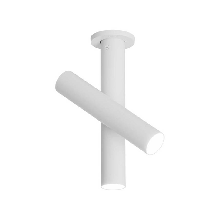 Tubes plafondlamp, grijs/wit