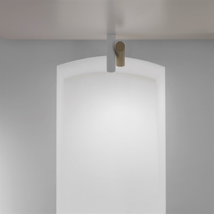 Tubes Large plafondlamp, wit/licht goud