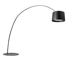 Twice as Twiggy Terra vloerlamp, Zwart
