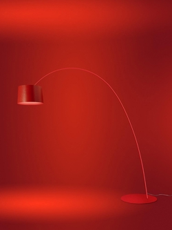 Twiggy Elle LED vloerlamp, rood