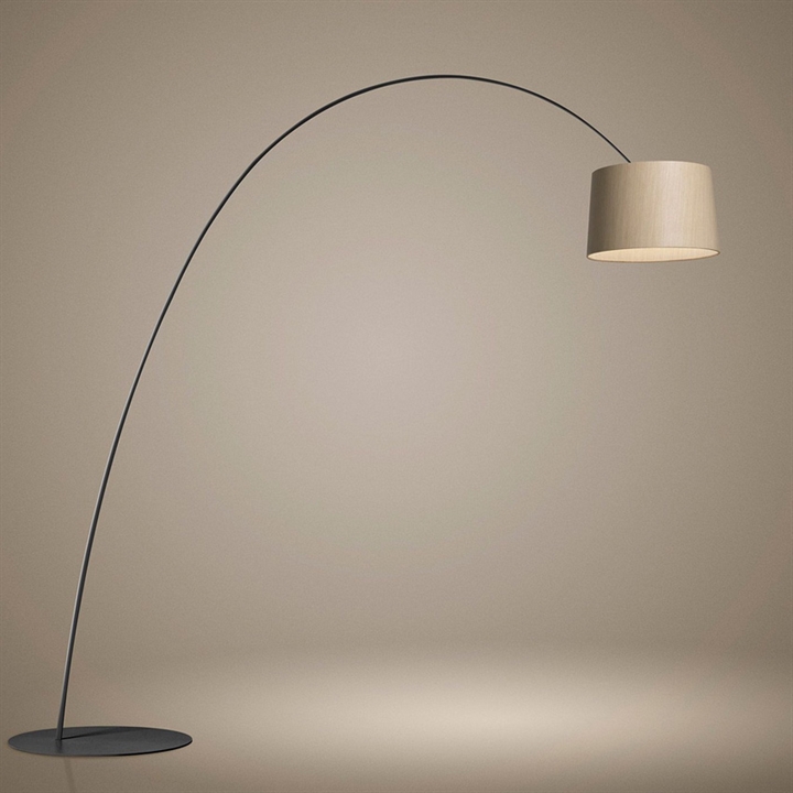 Twiggy Elle Wood LED vloerlamp, zwart