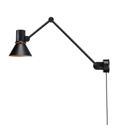 Type 80 W3 wandlamp m/snoer, mat zwart