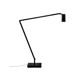 UNTITLED Linear lamp met voet, zwart